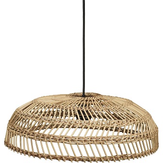 Rattanowa lampa wisząca Denise naturalna 46cm